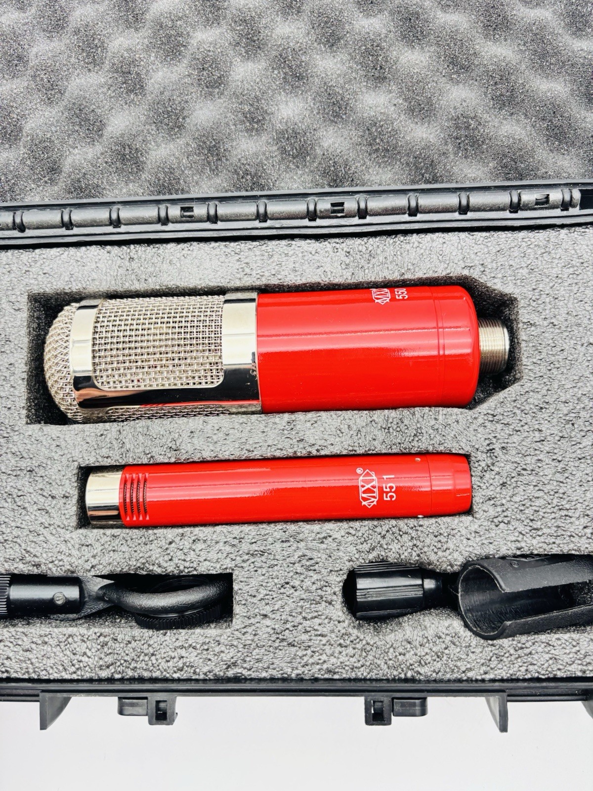 MXL 550/551 Condenser Microphone Kit w/ Hard Case, Mounts, Original Box