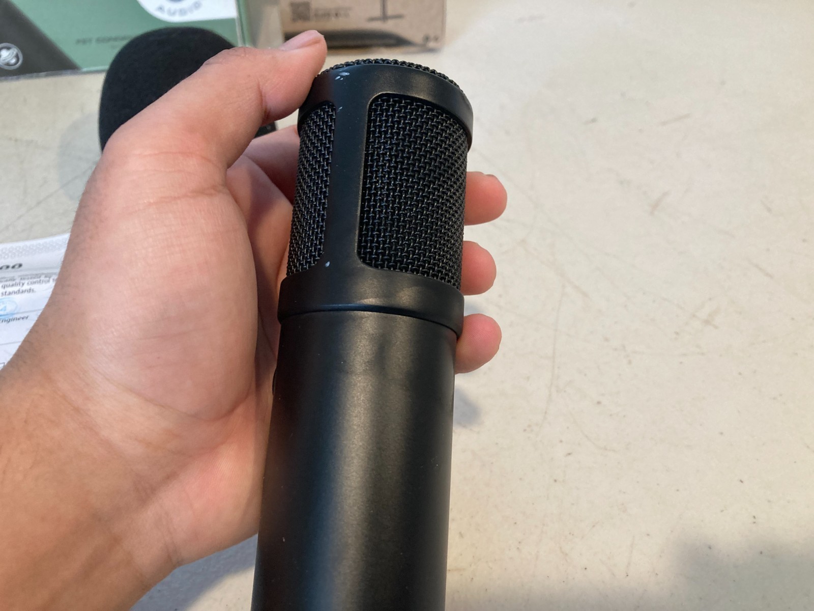 Sterling ST51 Condenser Mic w/ Box, Case & Moukey MACB1 Boom Arm Clamp Heavy Dut