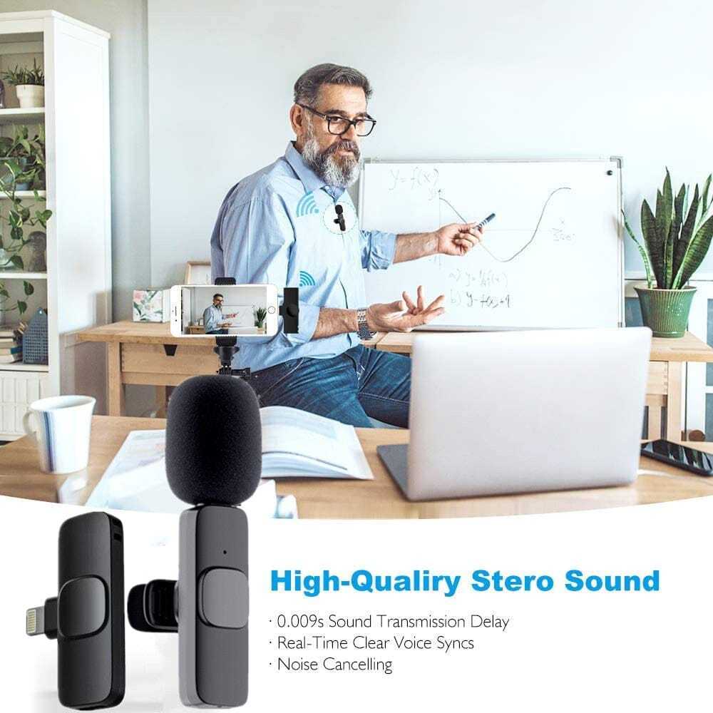 Noise Cancelling Mini Wireless Microphone For Ios Or Android