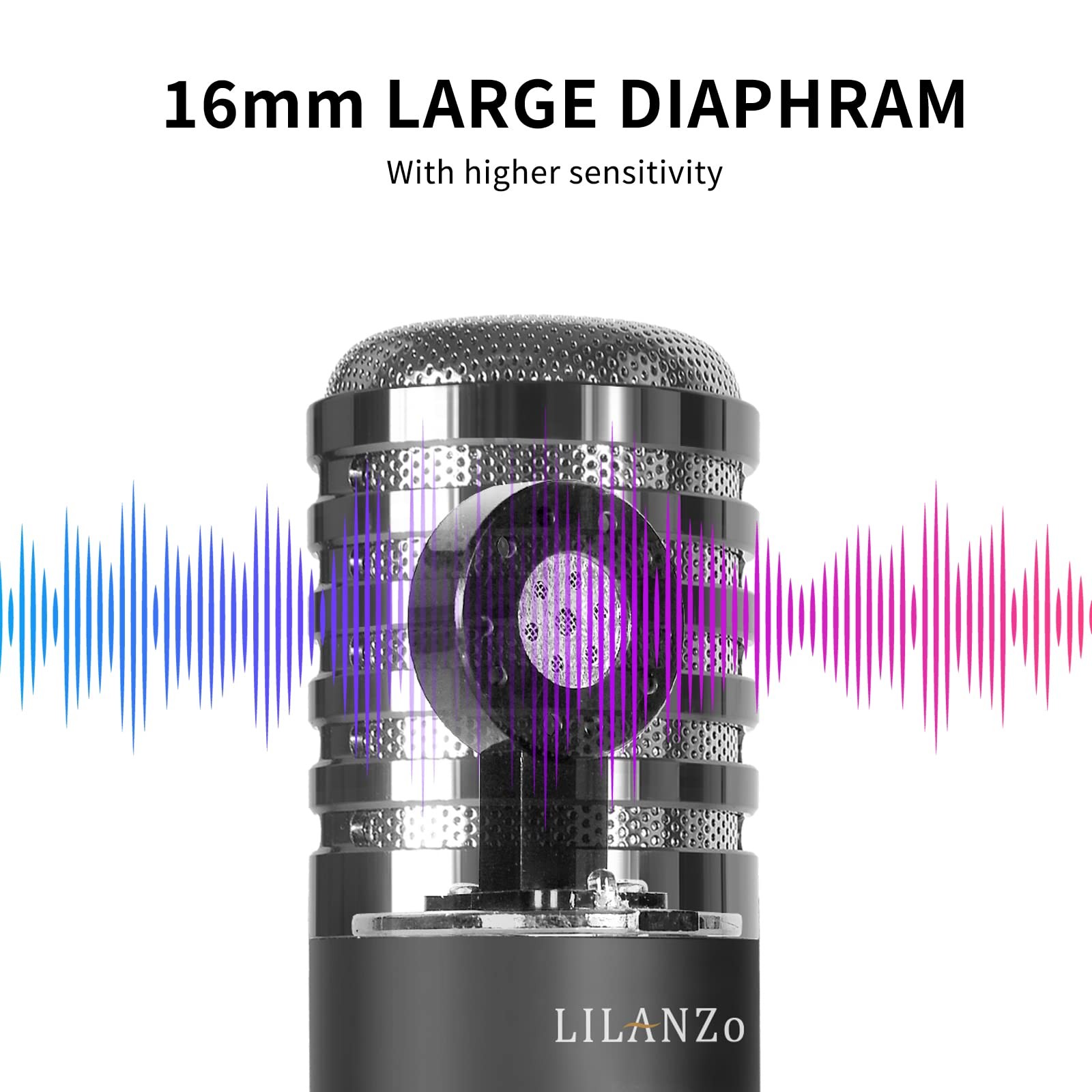 USB Condenser Microphone for PC PS4, PS5 Streaming Singing Podcast Studio, Co…