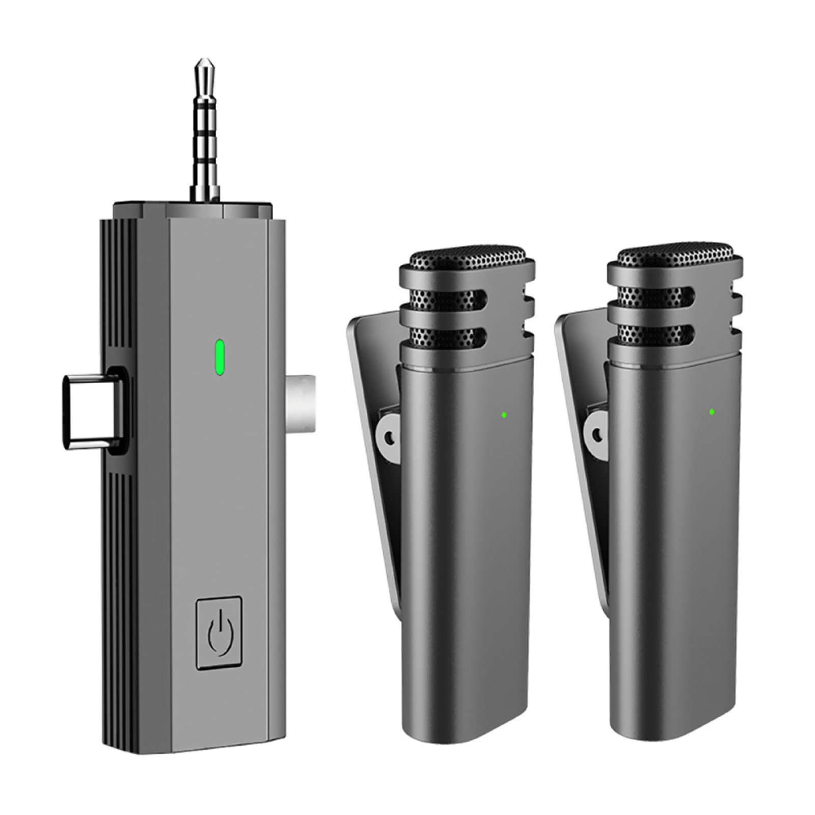 Wireless Lavalier Microphone Noise Reduction Audio Video Recording Mic 3 in 1 s