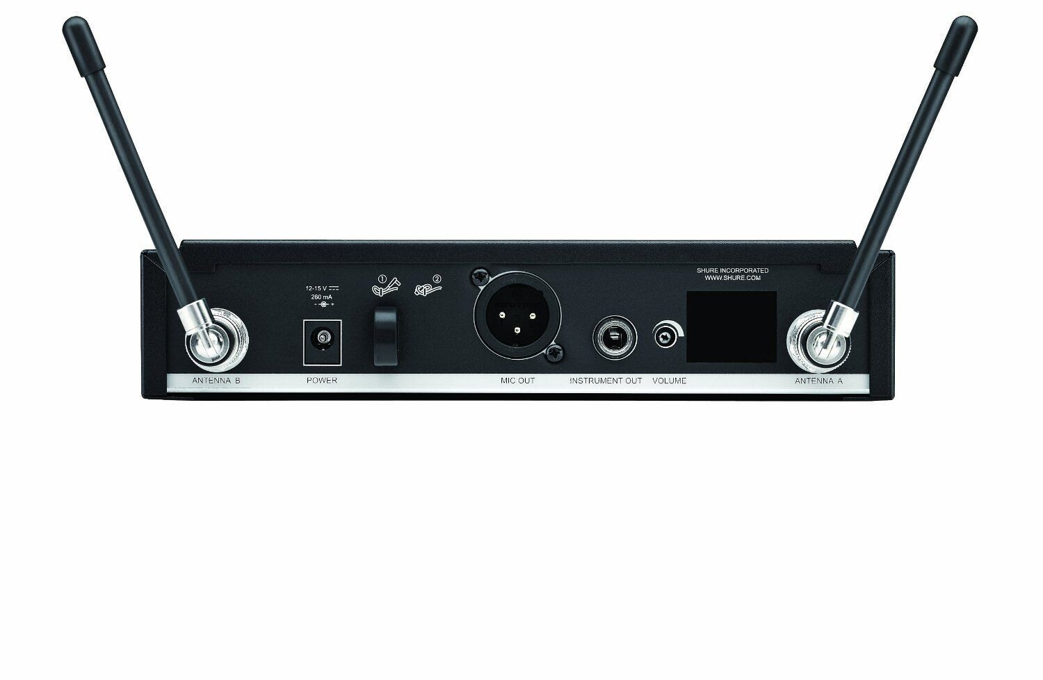 Shure BLX14R Rackmountable Wireless System w/Beige Earset Headset Mic – H10