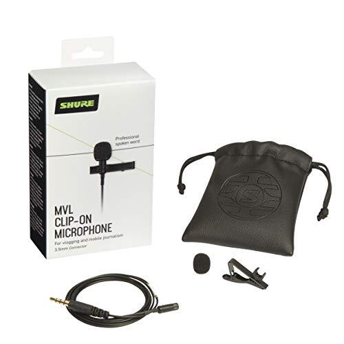 Shure MOTIV MVL-3.5MM Vocal Condenser Microphone, Black FREE SHIPPING