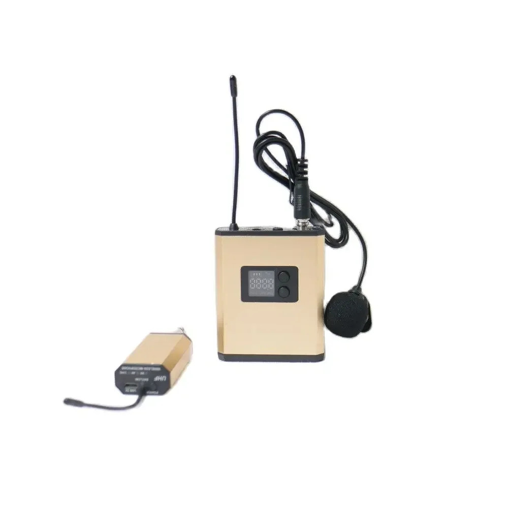Portable Rechargeable 1 to 1 Wireless Lavalier Microphone System Backpack