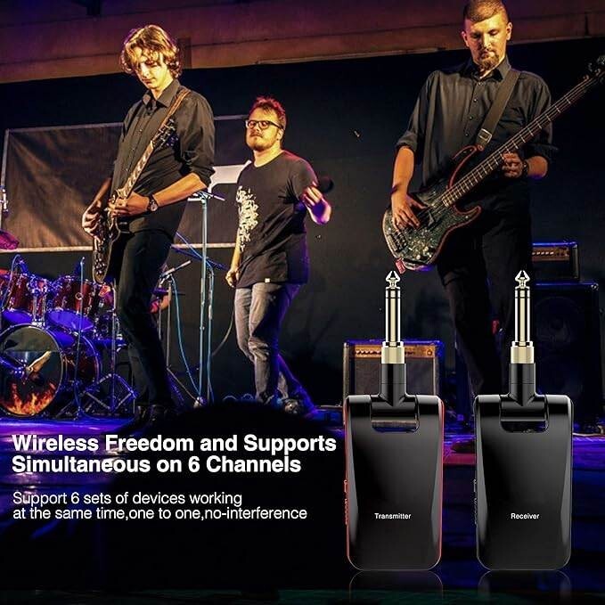 Sistema de guitarra inalámbrico Receptor transmisor inalámbrico de audio. neuvo.