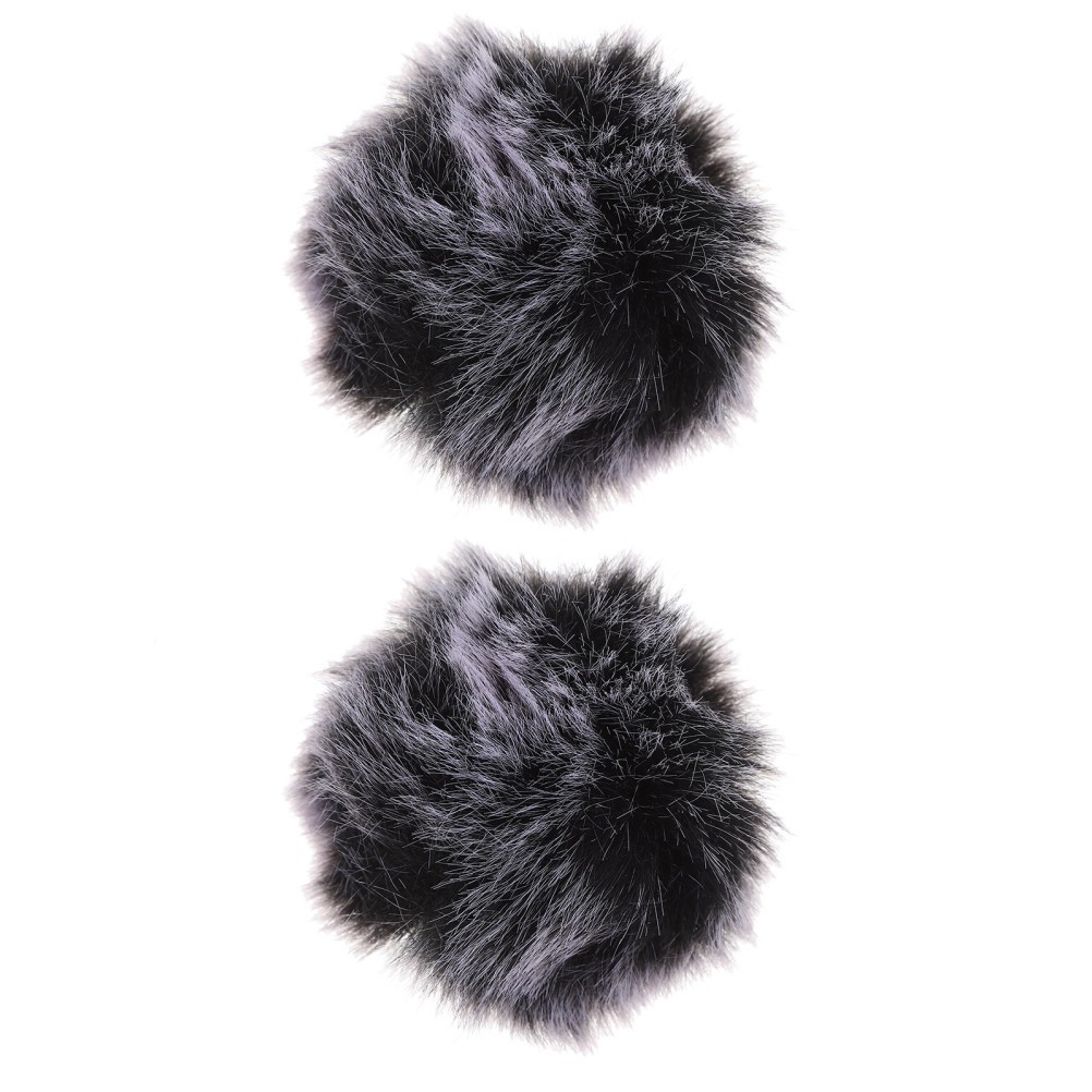 2Pcs Ktv Microphone Cover Sleeve Plush Windproof Mic Protector Accessory