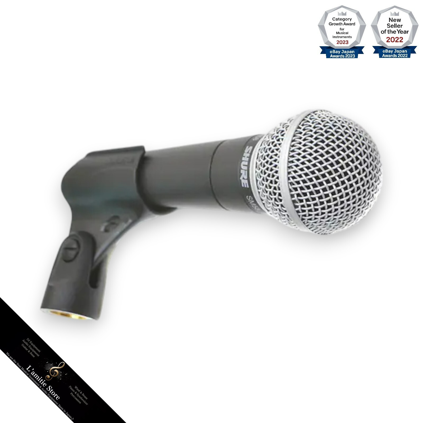 SHURE SM58-LCE SM58LCE LC Dynamic Wired Vocal Microphone No on/off Switch Japan