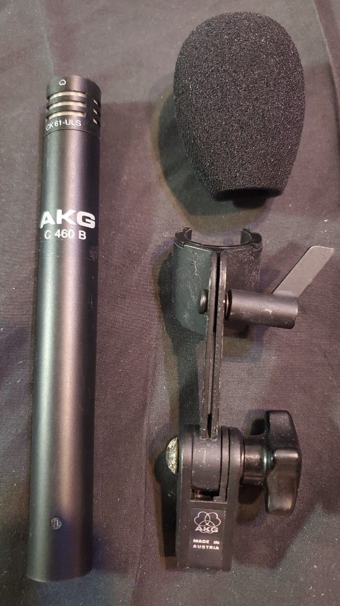 AKG C460B Vintage Condenser Microphone Pair CK61-ULS Capsule Rare Used Very Good