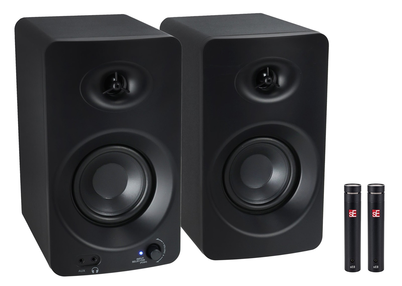 Pair Se Electronics sE8 Omni All Metal Recording Microphones+Pair Monitors