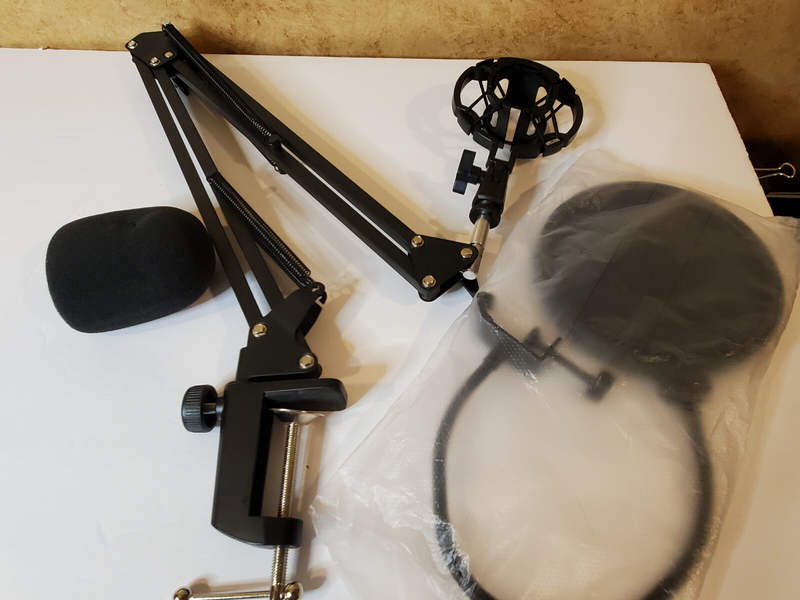 Professional Condenser Microphone Shock Mount Kit Audio Studio Recording Podcast