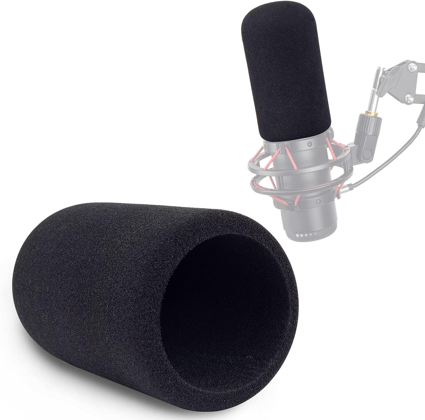 Mic Windscreen for Hyperx Quadcast Microphone, Foam Mic Covers Improve Recording
