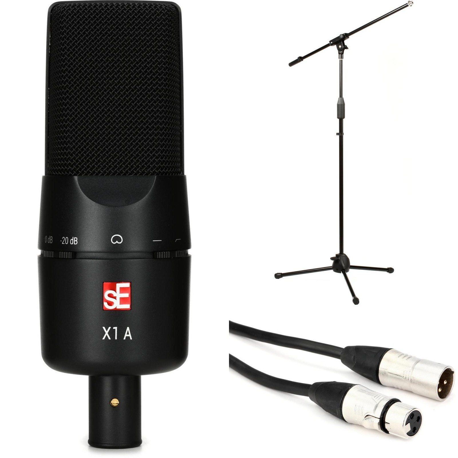 sE Electronics X1 A Large-diaphragm Condenser Microphone Bundle with Stand and
