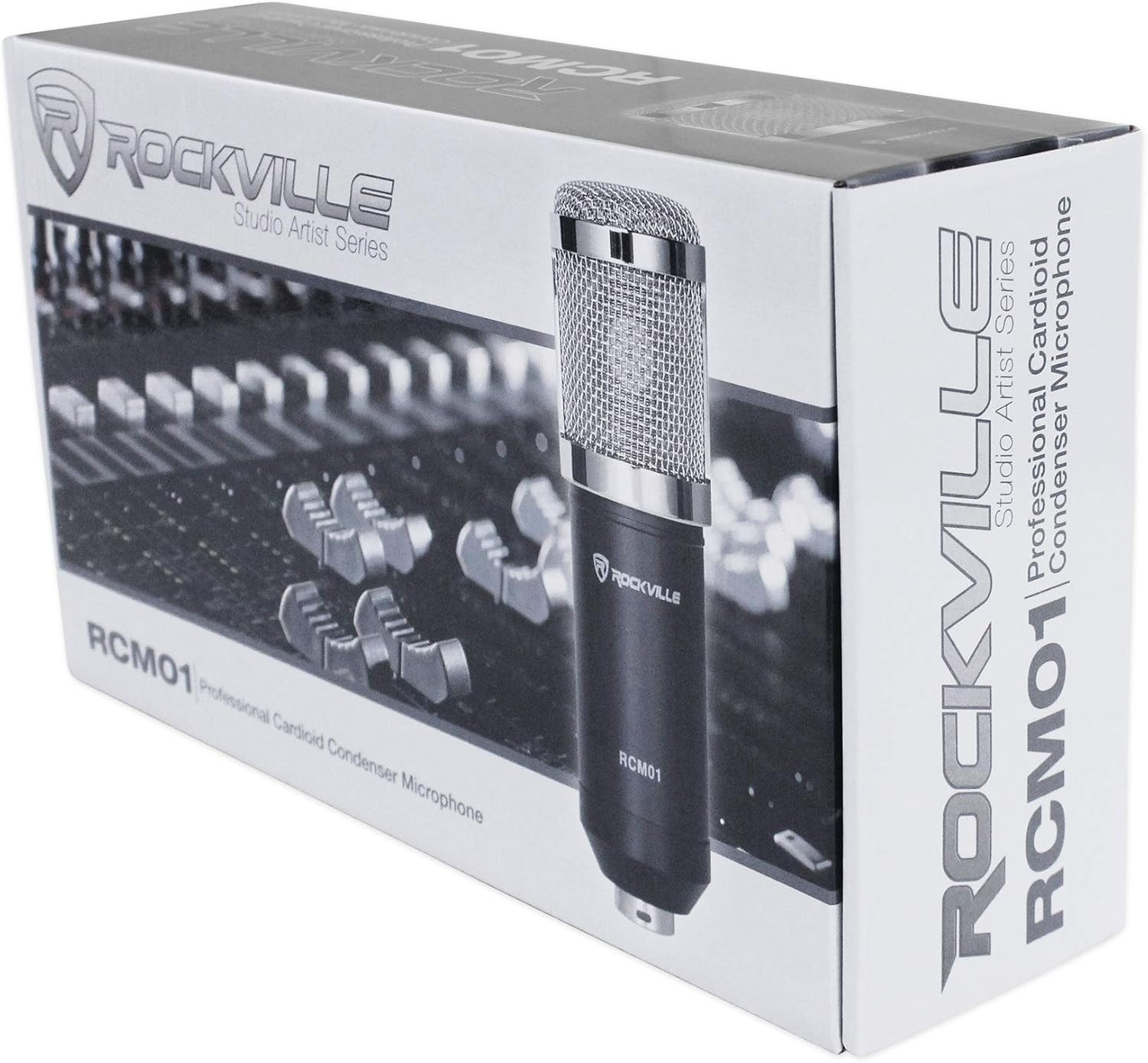 RCM01 Pro Studio Condenser Microphone, 200 Ohm, Cardioid Pattern, Metal Shock Mo