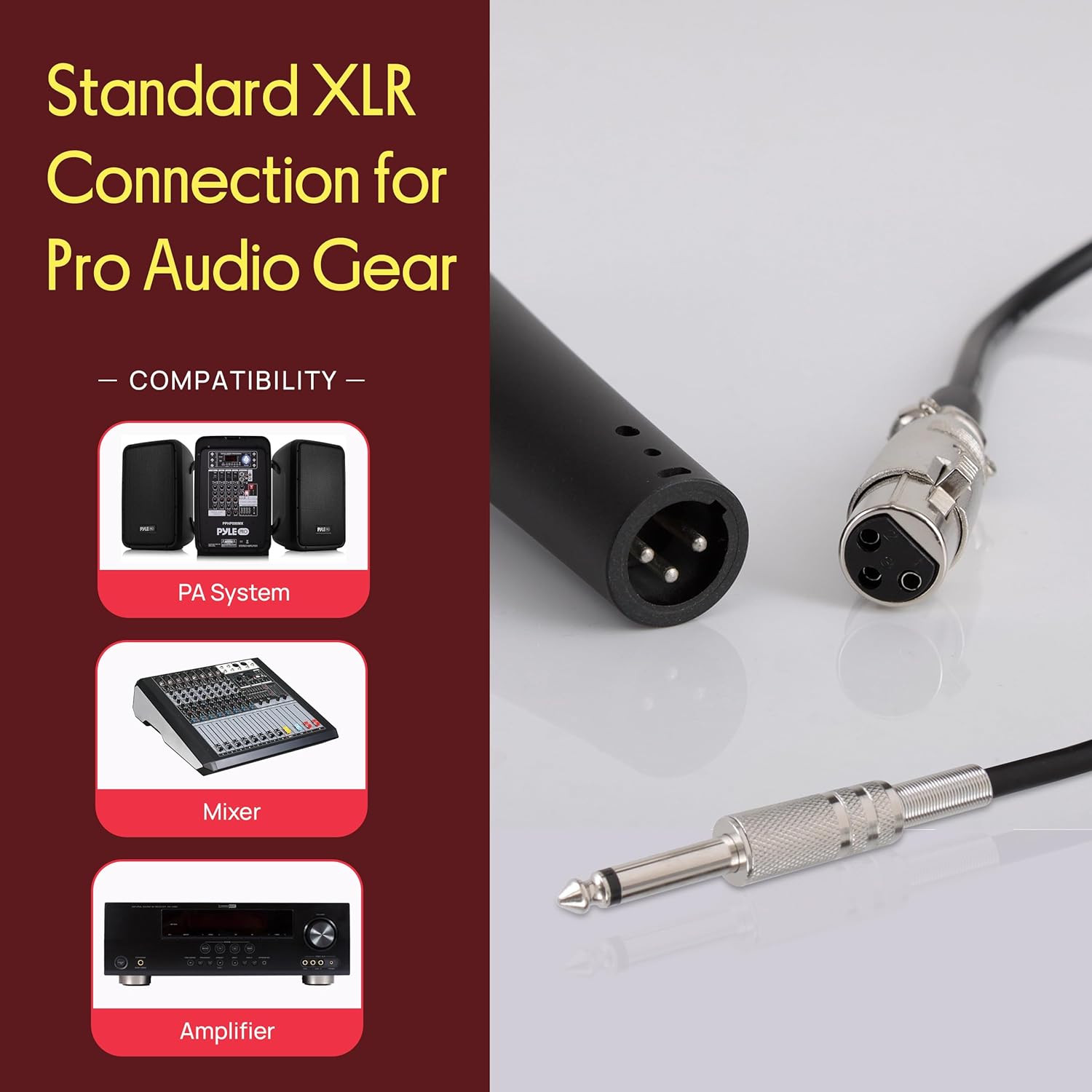Pyle Professional Dynamic Vocal Microphone – Moving Coil Dynamic Cardioid Unidir