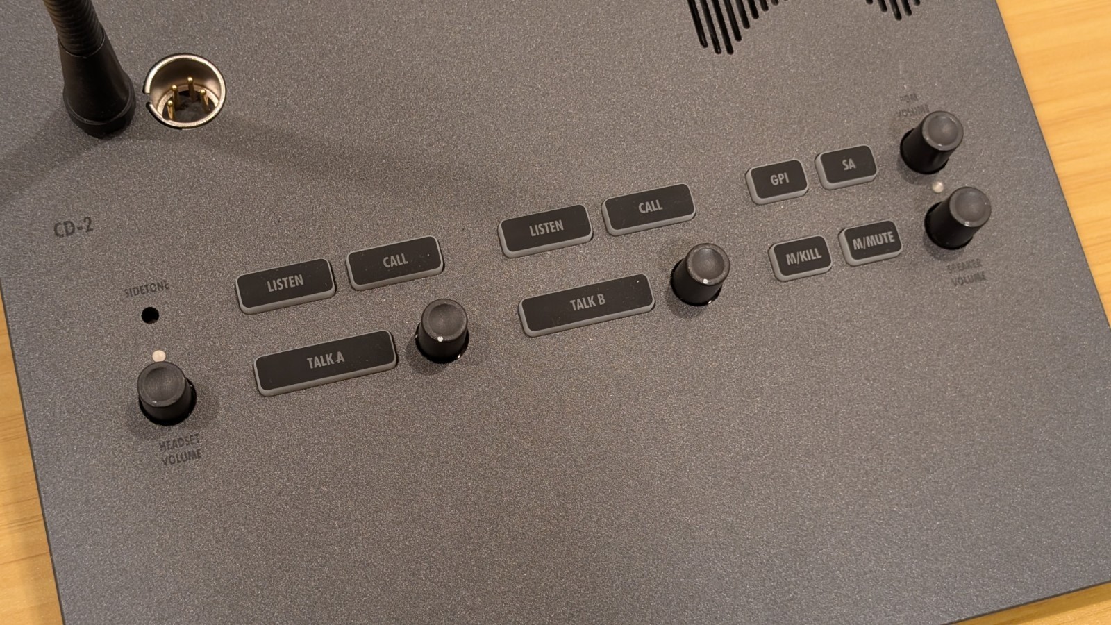 Riedel CD-2 Performer Desktop Control Station w/ Gooseneck Microphone