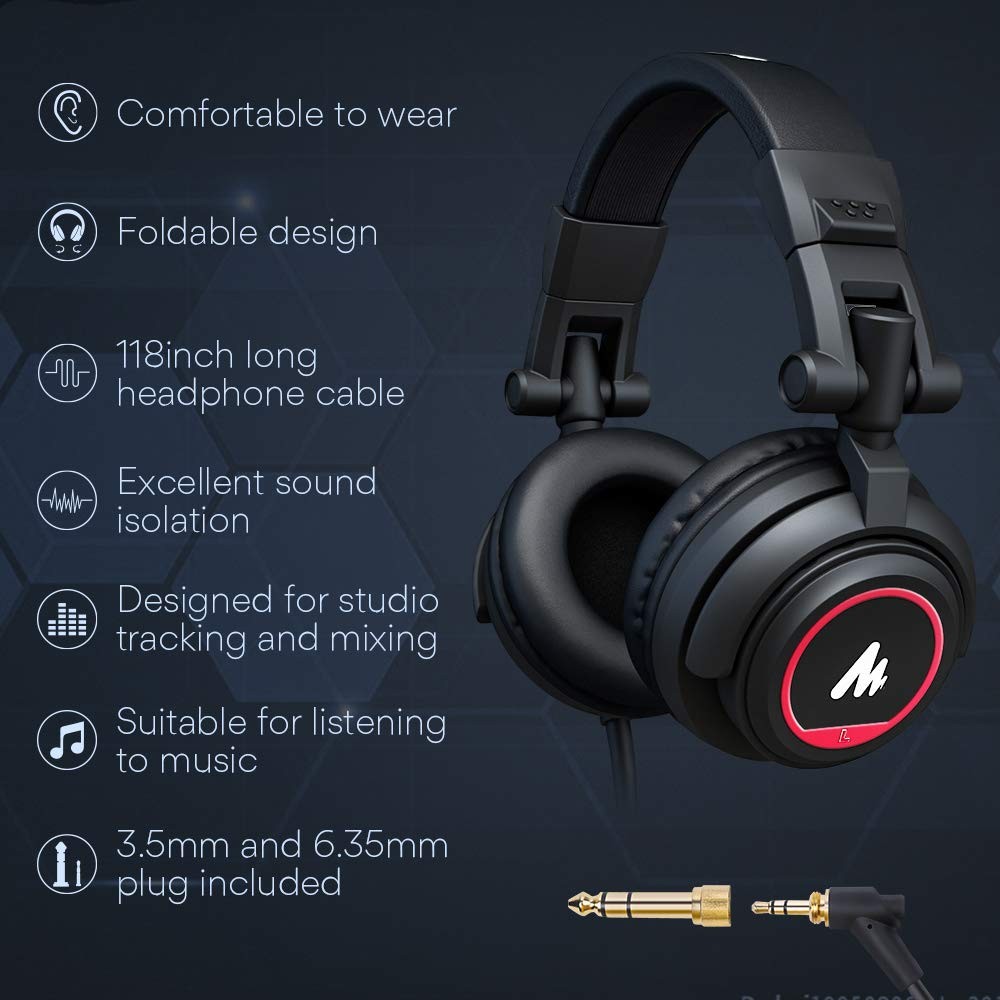 Podcast Microphone with Studio Headphones – 192kHz 24bit for Live Streaming