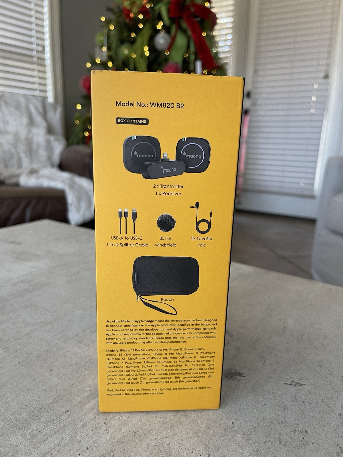 Maona Wireless Microphone System with 2 Wireless Mics – New / Factory Sealed