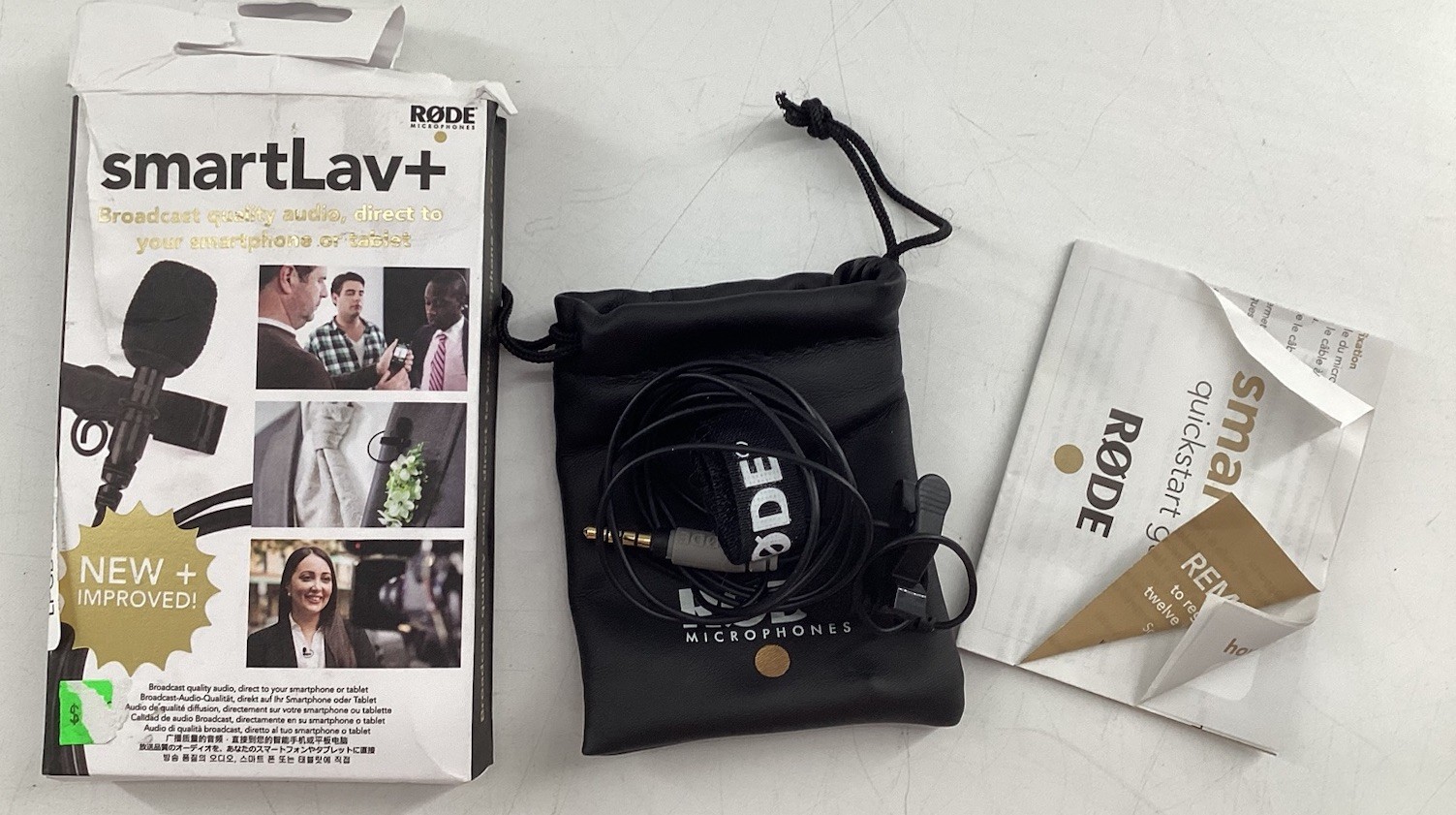Rode Smartlav+ Lavalier Microphone for Smartphones and Tablets. F2Bbin-c