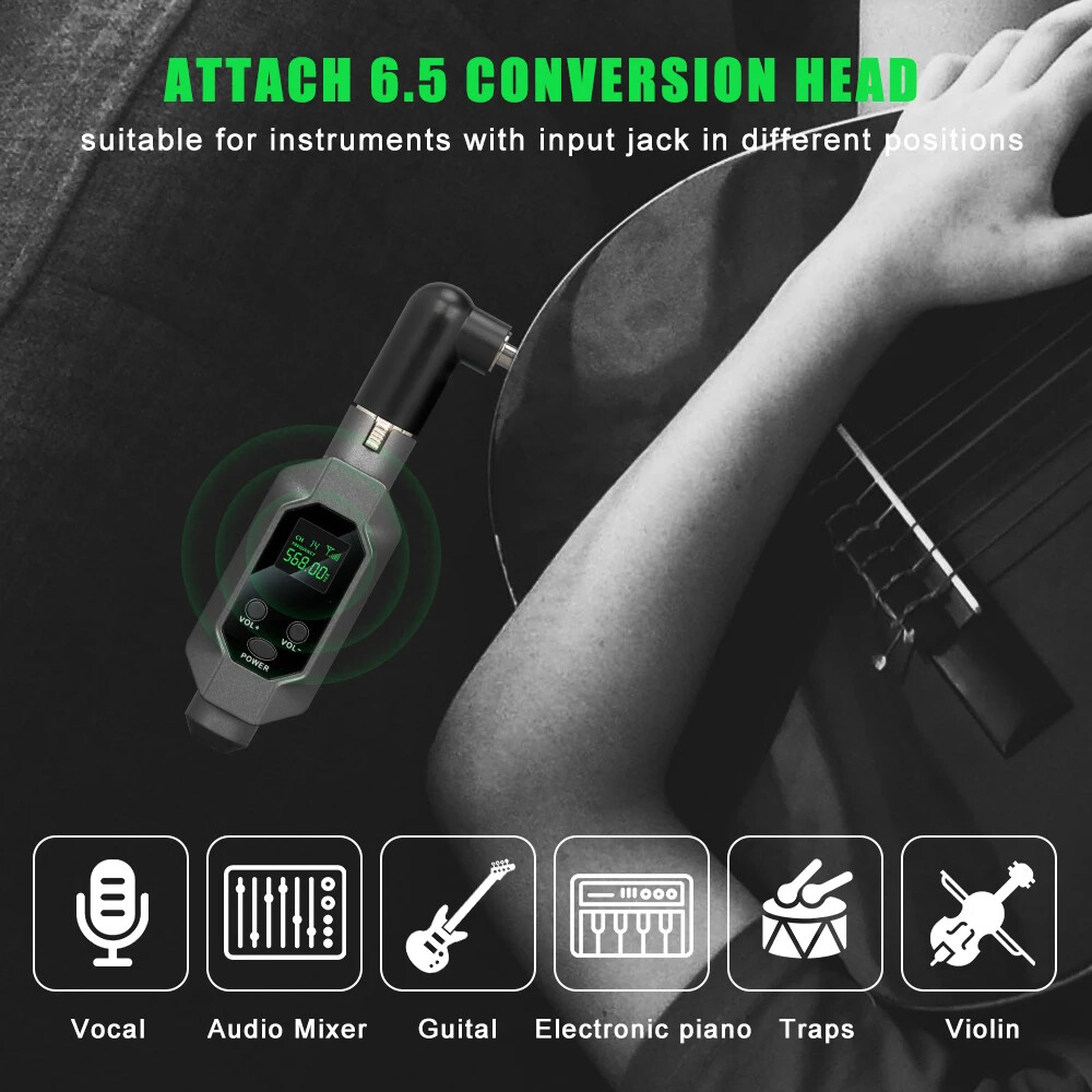 Dynamic Microphone UHF Wireless Microphone Converter XLR Transmitter & Receiver