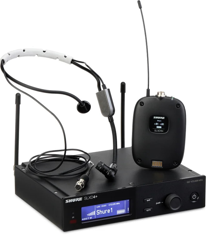 Shure SLXD14+/SM35 Wireless Headset Microphone System – G57 Band