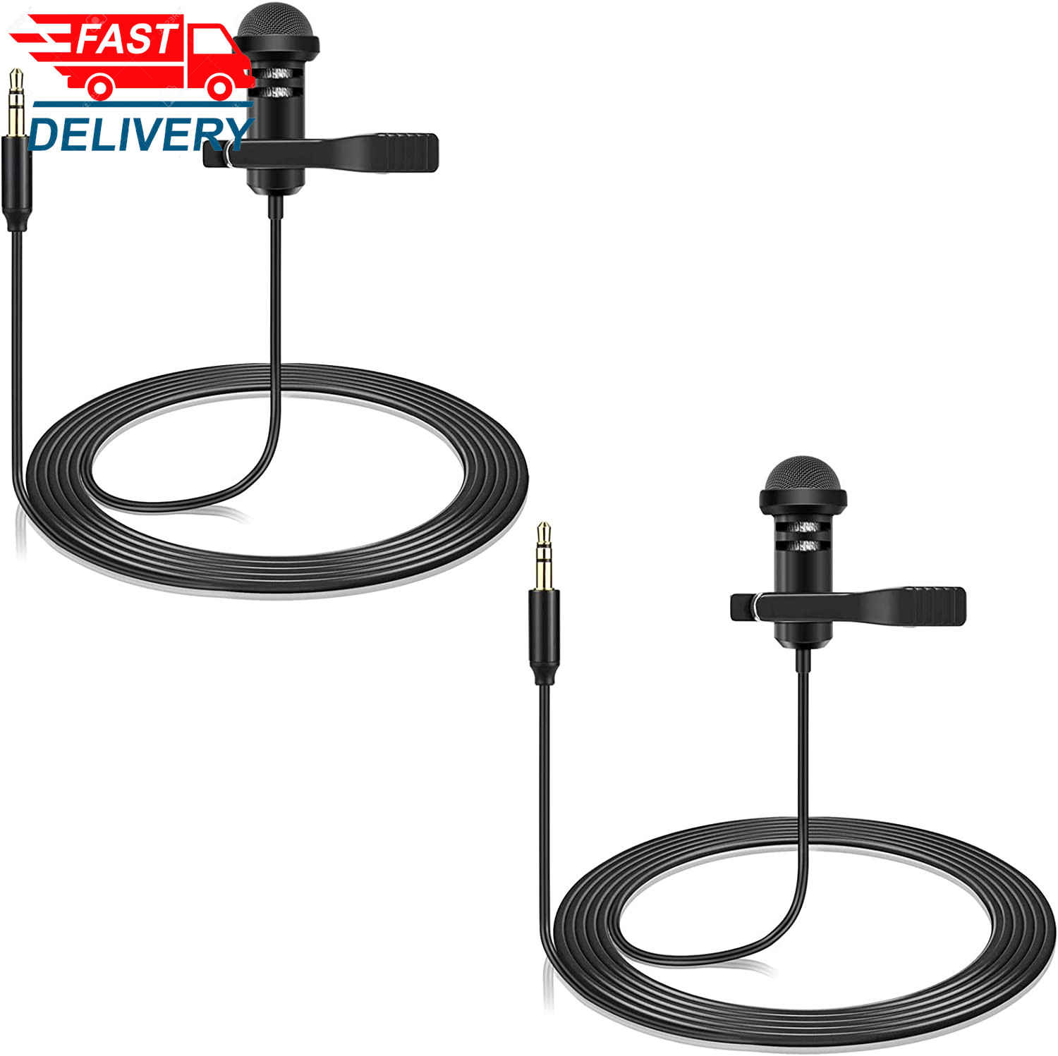 2 Pack Lavalier Microphone Compatible with DJI Mic 2 & Rode Wireless 💪