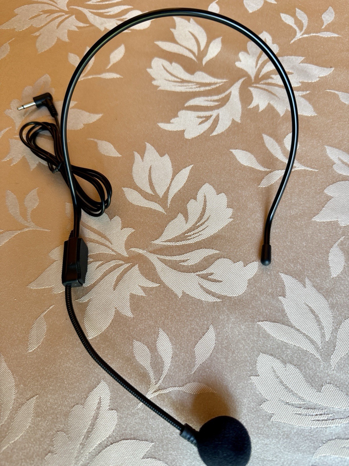 Wired Headset Microphone Black 6.35mm TS Plug Professional Audio Equipment