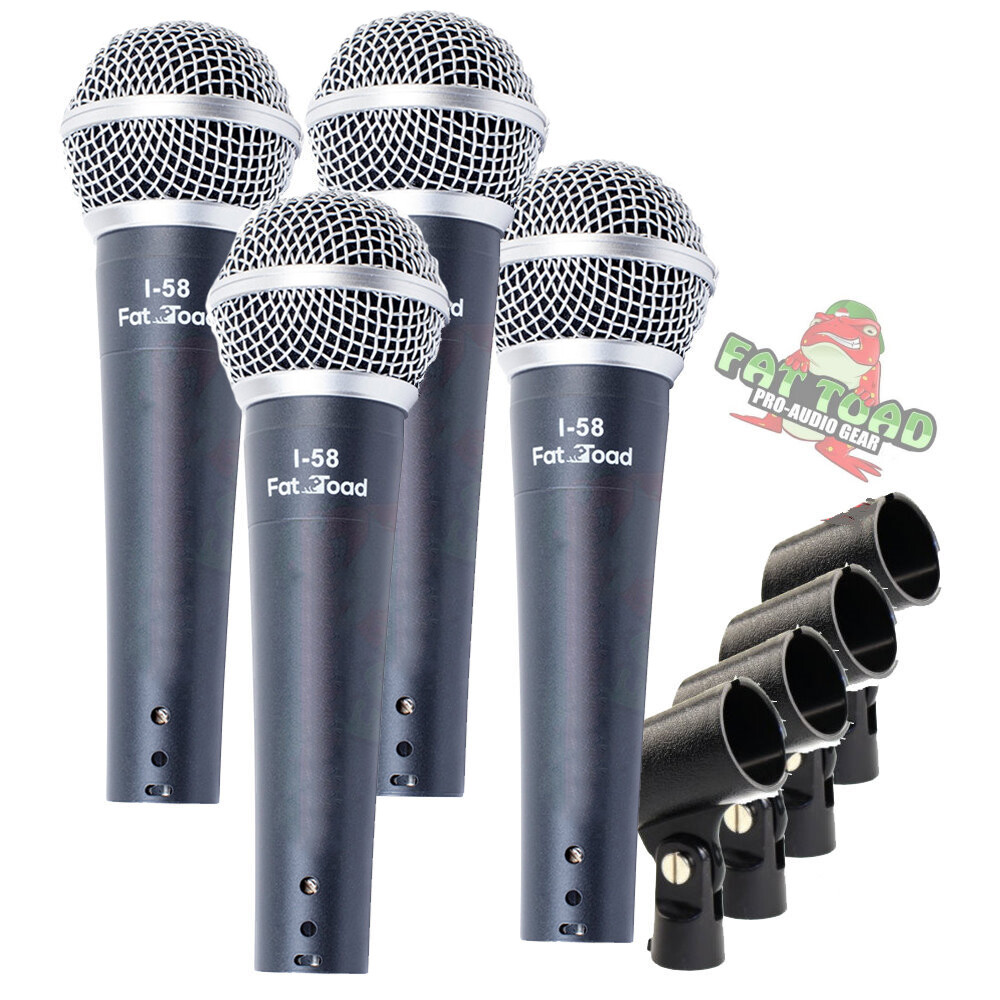 Cardioid Dynamic Vocal Microphones – Singing Karaoke Recording Studio Mic PACK