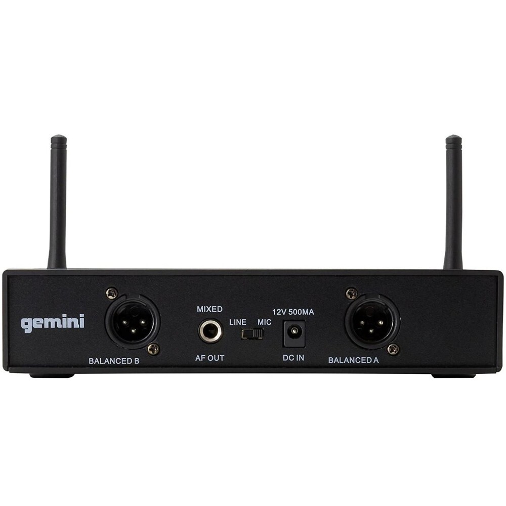 GEMINI UHF-6200M Dual Handheld Microphone Wireless System