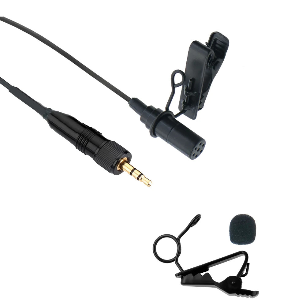 Black Lapel Lavalier Microphone for Sony V1 D11 D12 UWP UTX Wireless Camera