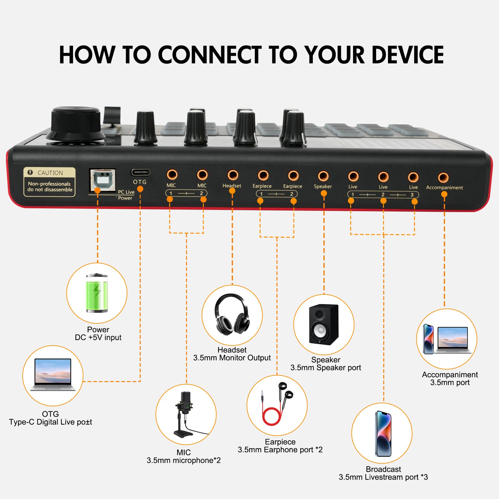 Complete Home Studio Recording Kit Mixer Condenser Microphone For Music Podcast