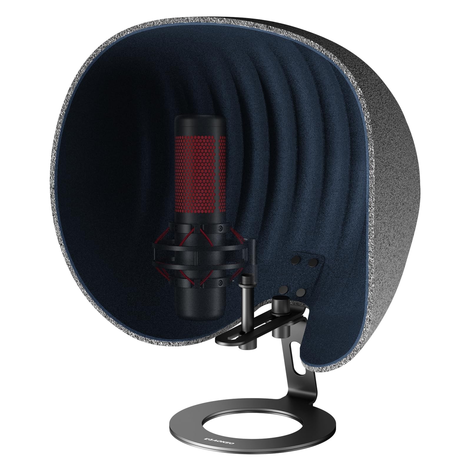 360° Microphone Shield 14.4×12.8×8.7in Compatible with Yeti Snowball HyperX