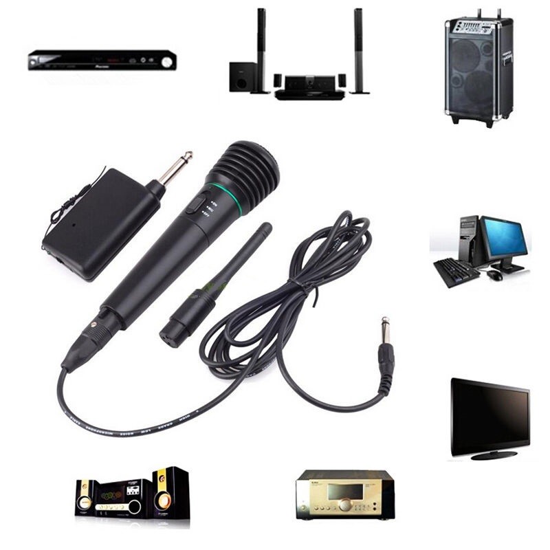 Cable/Wired&Wireless Microphone Mic for Audio Amplifier Meeting Singing Handheld