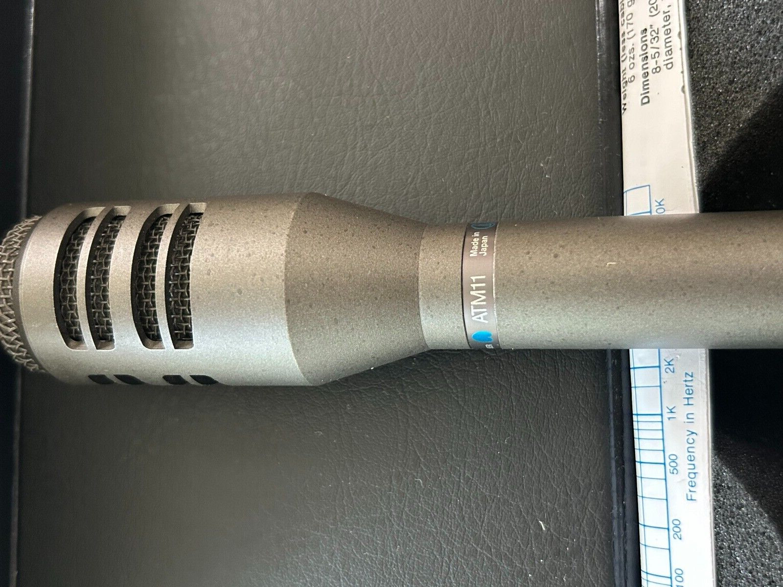 Audio Technica ATM11 Condenser Gray Instrument Microphone Fixed-Charge