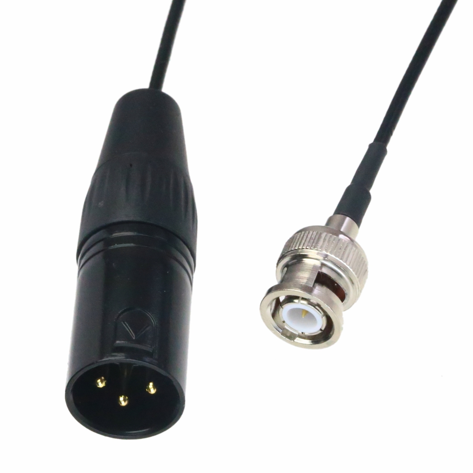 XLR 3-pin plug to BNC male Mixer amplifier audio RF Coaxial analog signal cable