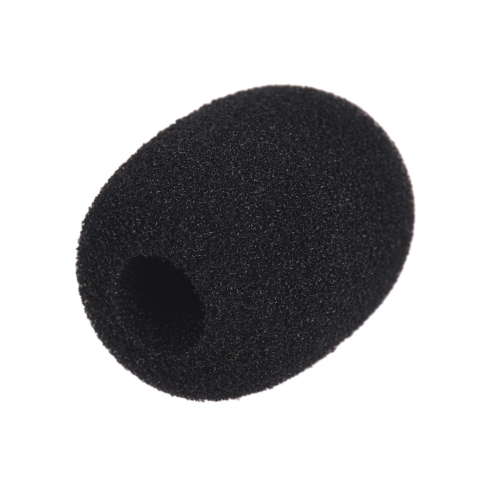 Andoer Mini Lapel Headset Microphone Windscreen Mic Foam Cover Black 10-Pack