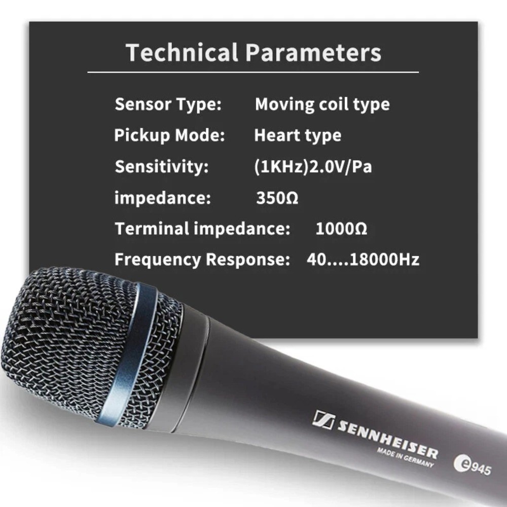 New Sennheiser Professional E 945 Dynamic Super-Cardioid Vocal Microphone US