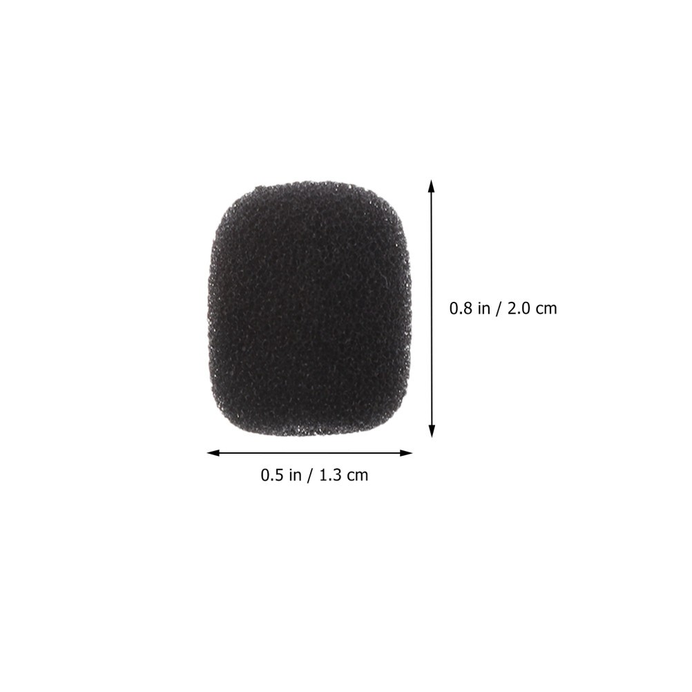 18Pcs Mic Sponge Covers Kit with Reusable Metal Wire Clips and Tie Clips Set