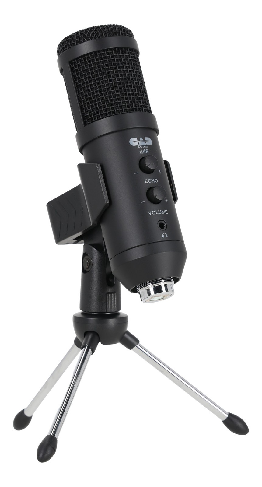 CAD Audio U49 Side Address USB Microphone Studio Mic w/Headphone Monitor+Echo