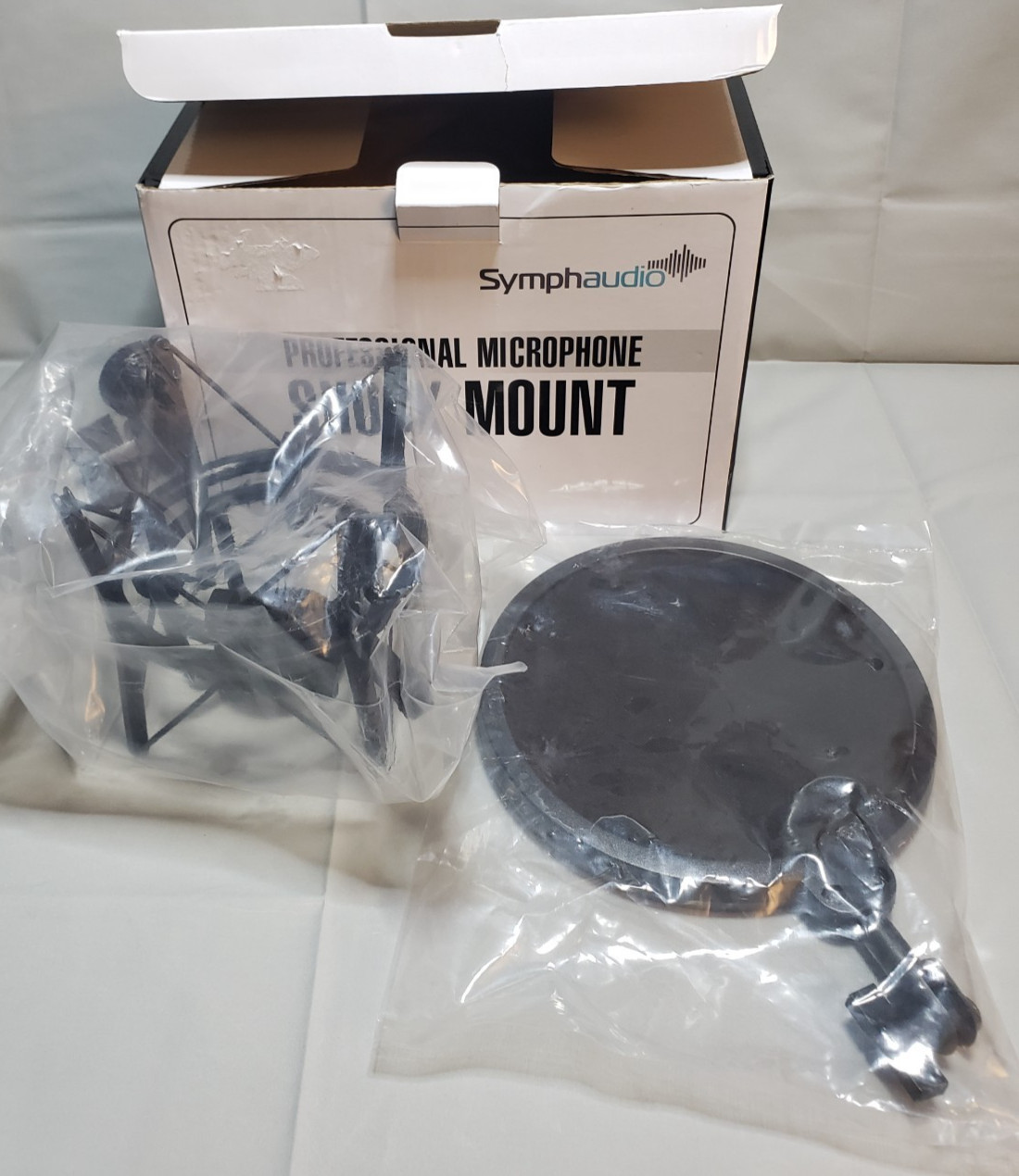 Symph Audio Professional Microphone Shock Mount and pop filter PSMK-100 Plastic
