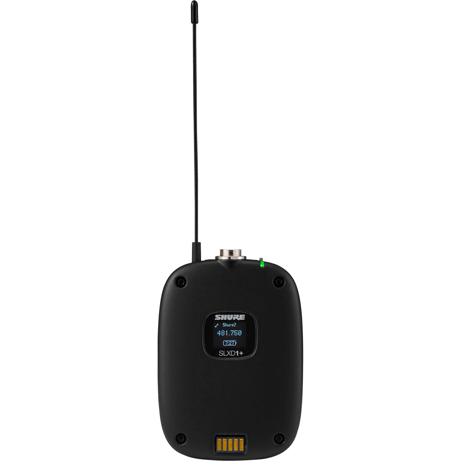 Shure SLXD1+ Digital Wireless Bodypack Transmitter – G57: 470-608 MHz