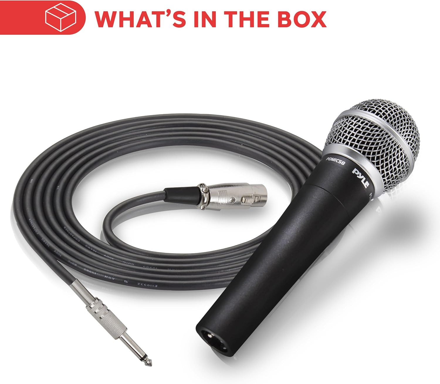 Professional Dynamic Microphone – 2-Pack Unidirectional Handheld Mic with Built-