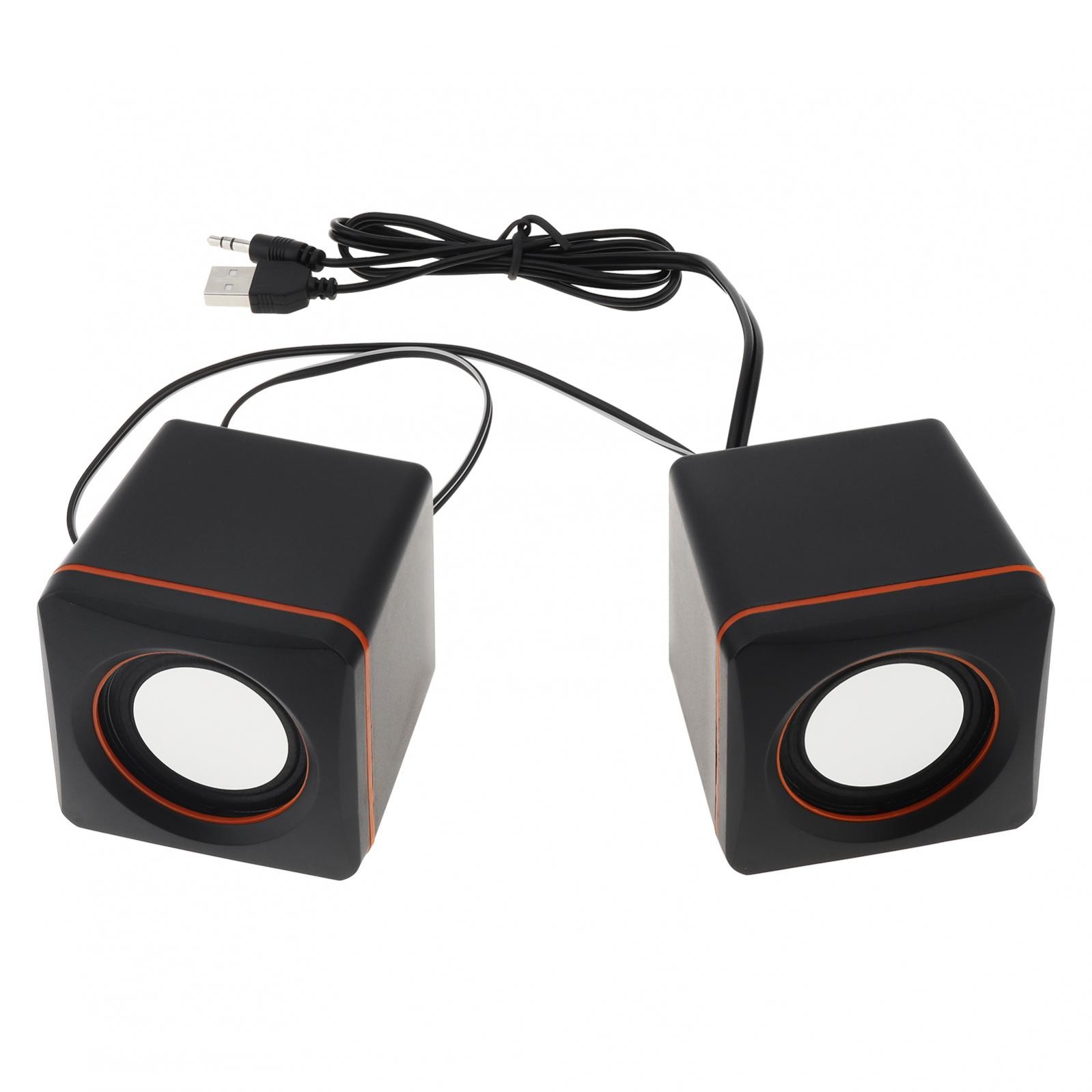 Wired Computer Speakers Subwoofer Stereo Sound 3.5mm USB for PC Desktop Laptop