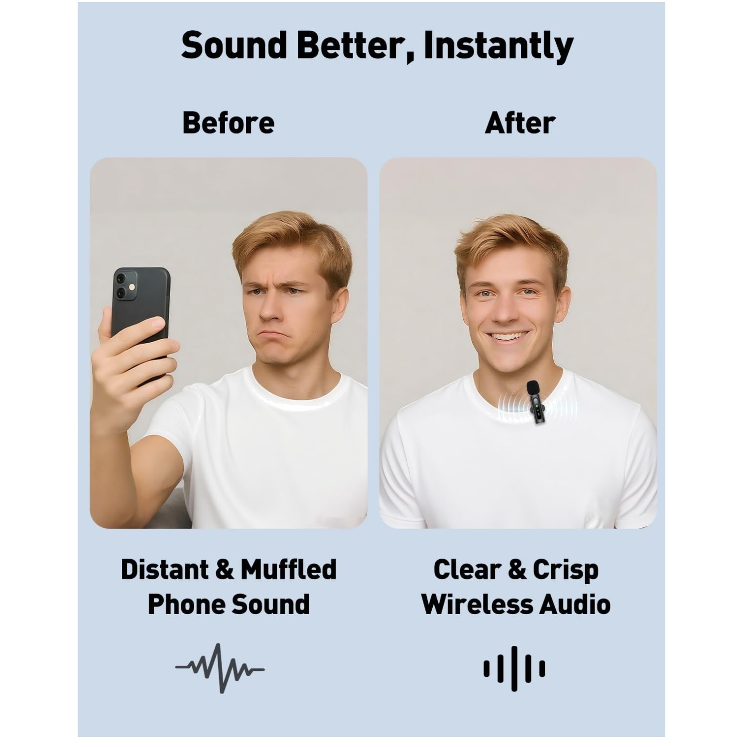 Mini USB C Lavalier Mic for Phone/Tablet/PC – Rotatable Clip