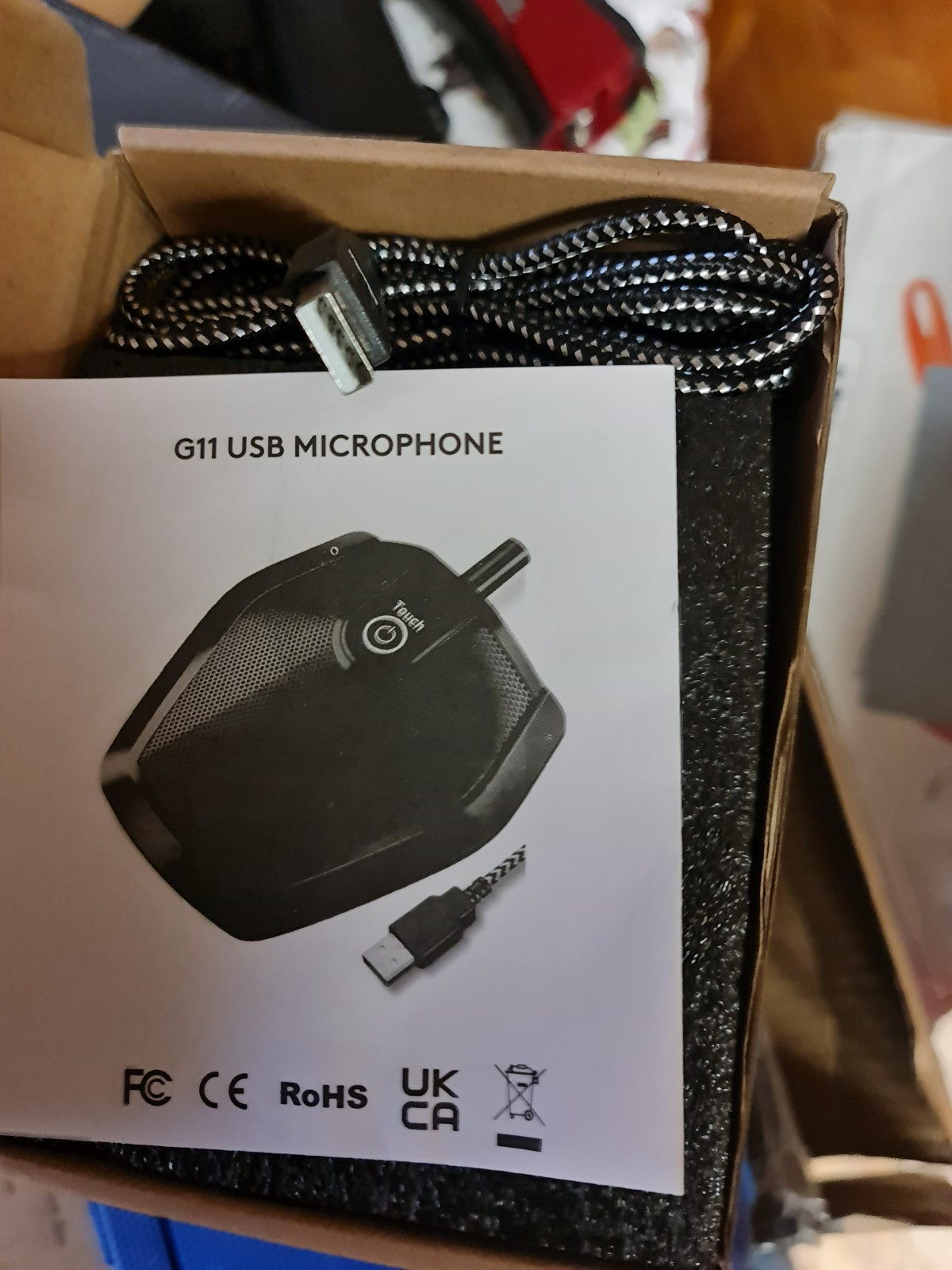 TONOR Conference USB Microphone, Omnidirectional Condenser PC Mic for Video G11
