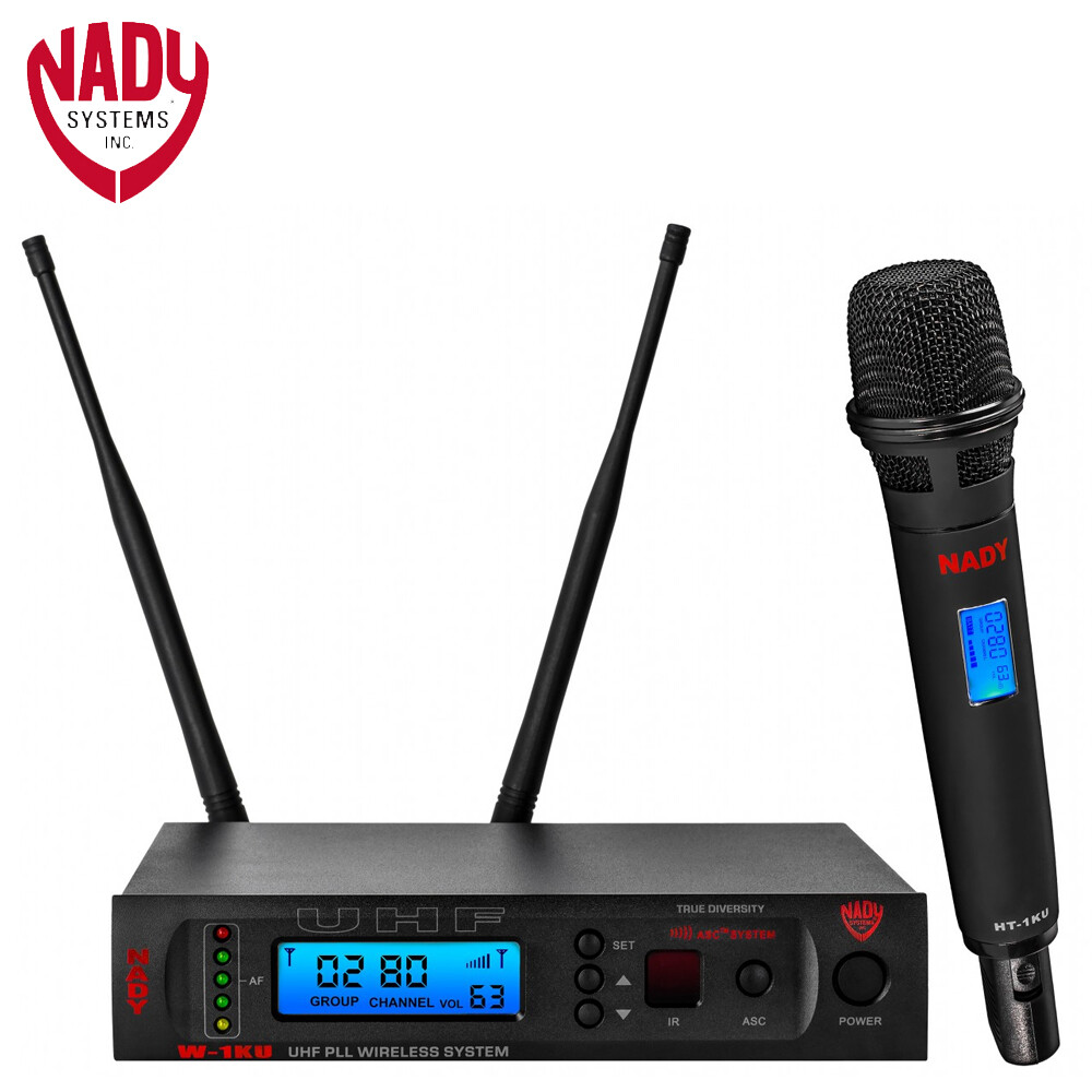 NEW Nady W-1KU HT 1000-Channel Pro UHF Handheld Microphone Wireless System