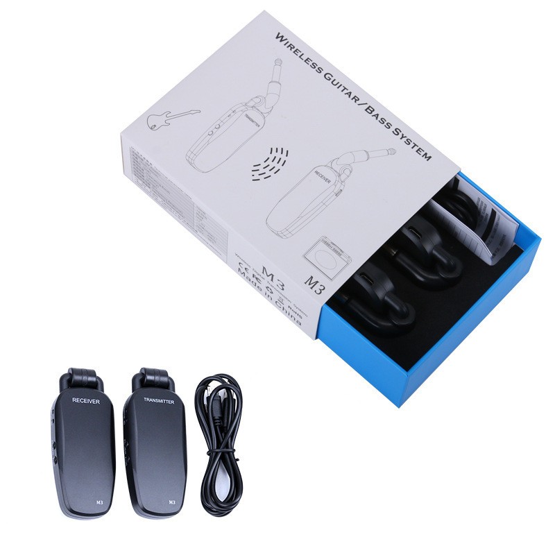 2Pcs Electric Guitar Digital M3 Model Transmitter Guitar Bass Receiver System