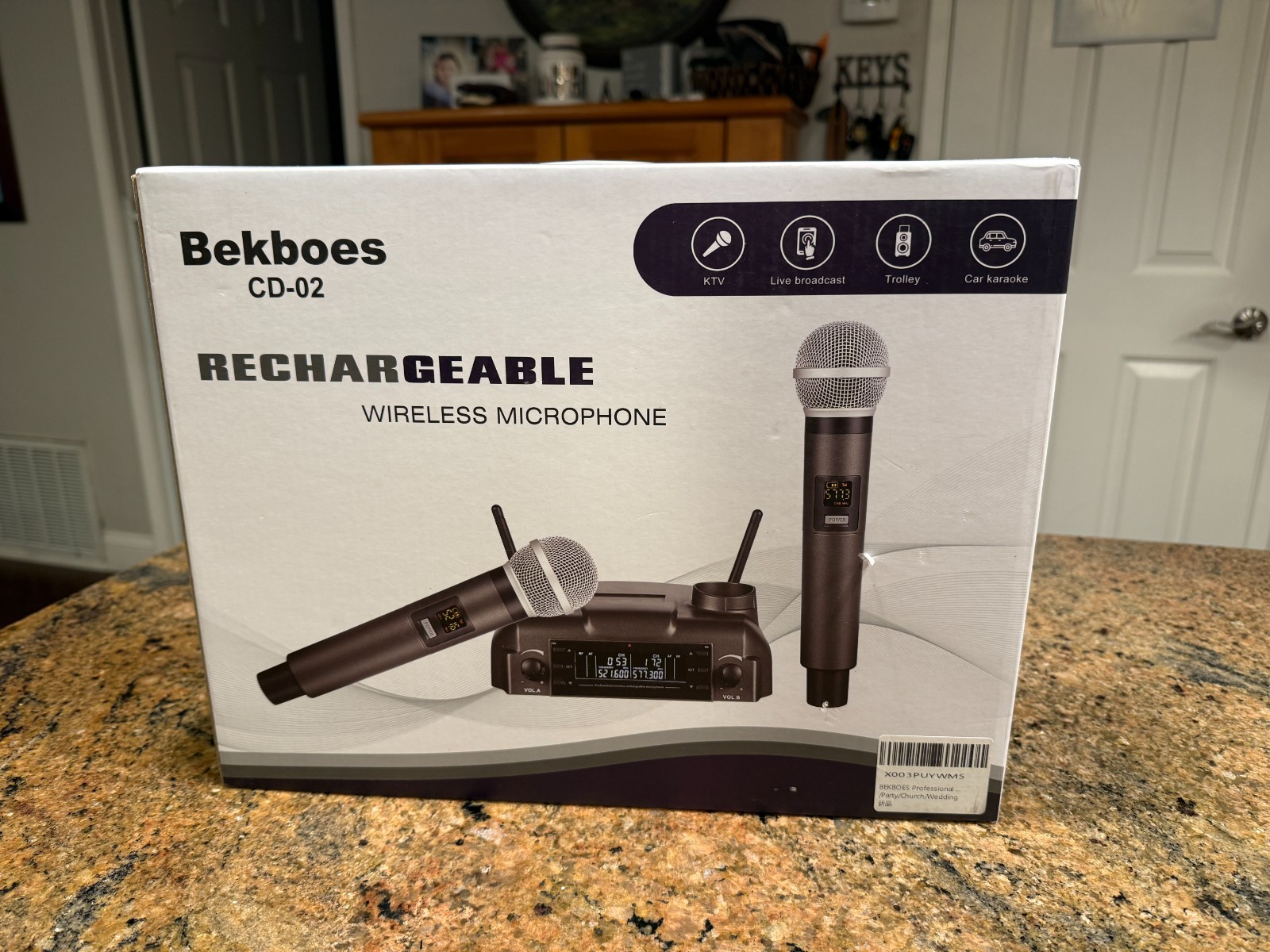 Professional Dual Dynamic Handheld UHF Wireless Microphone System, Magnetic I…