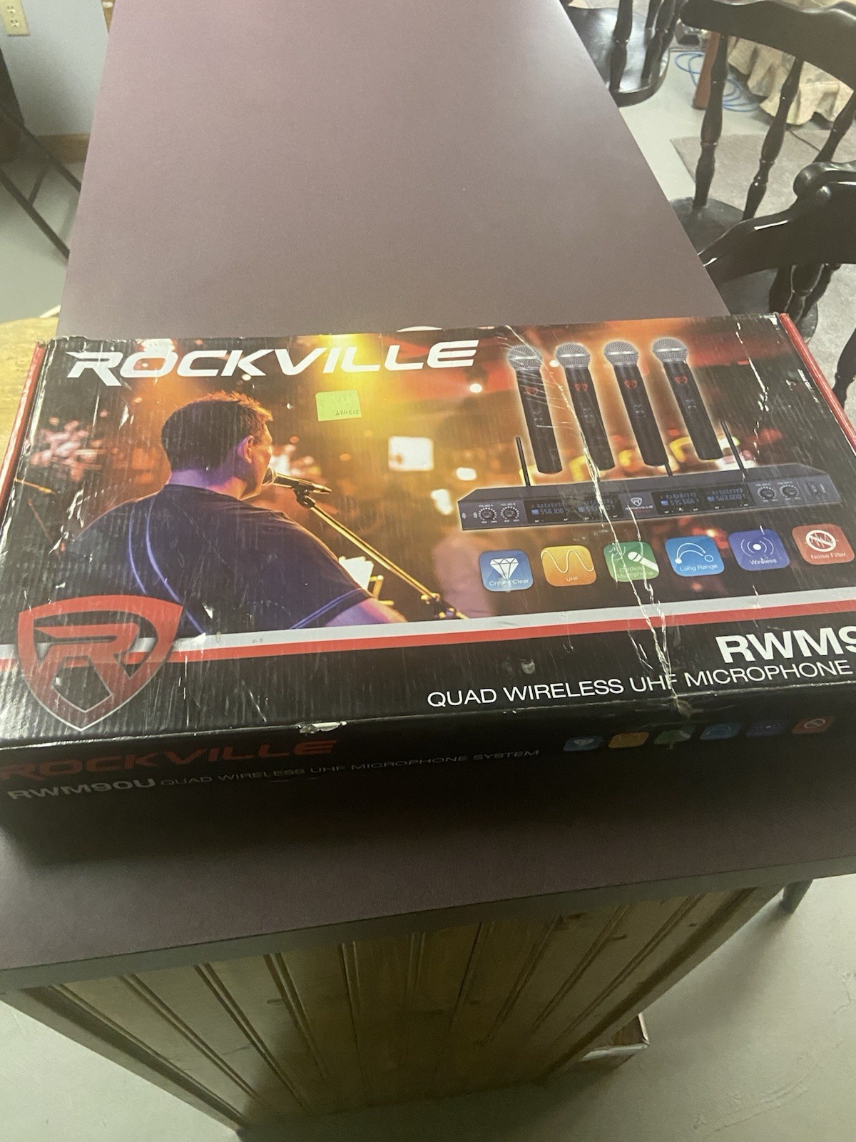 Rockville RWM90U Quad Wireless Microphone System