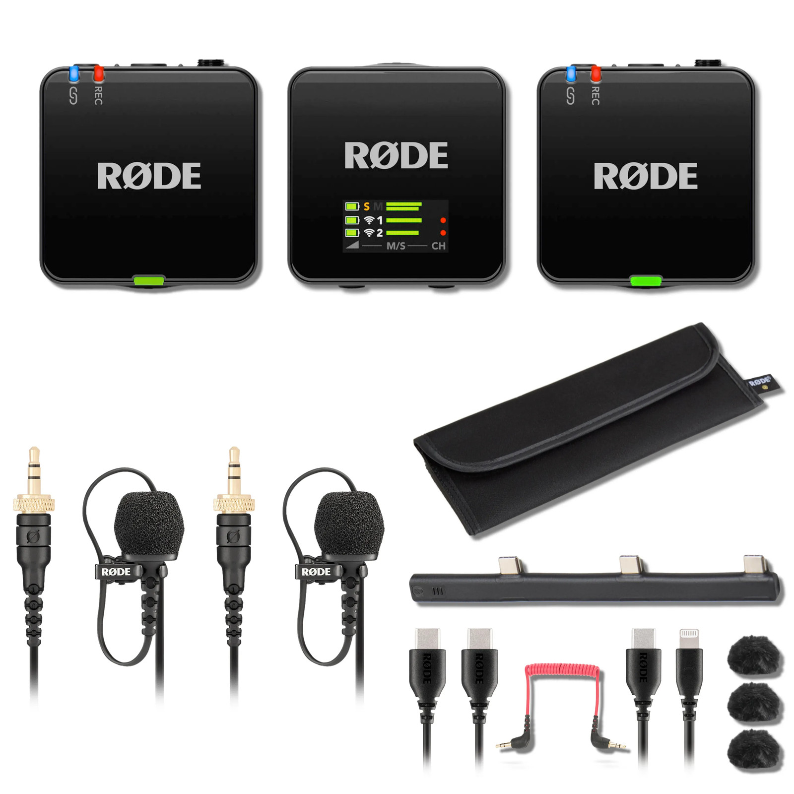 Rode Wireless GO (Gen 3) Compact Wireless Microphone System with 2x Lavalier II