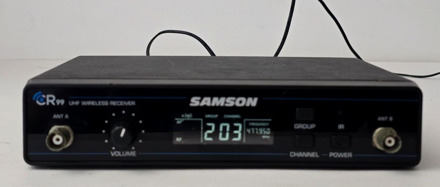 Samson CR99 UHF Wireless Receiver / Power Adapter (Tested/Working)